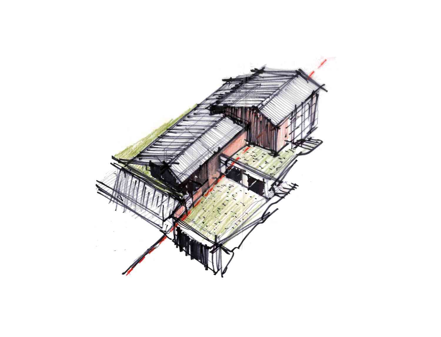 Plans Architecture Casa Arraghju San Gavino di Carbini